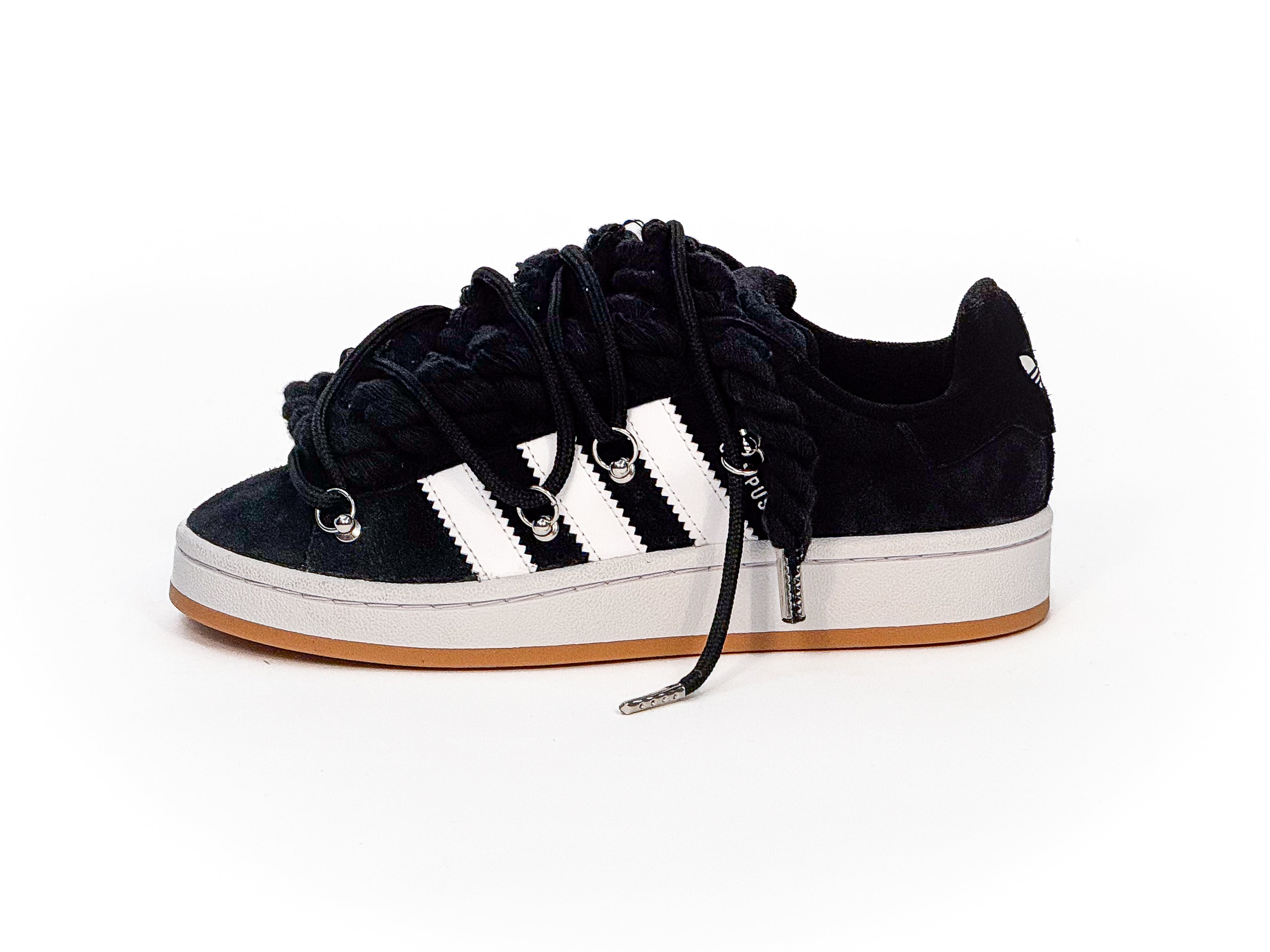 Adidas Campus 00s Black Corda W/Black Overlaces