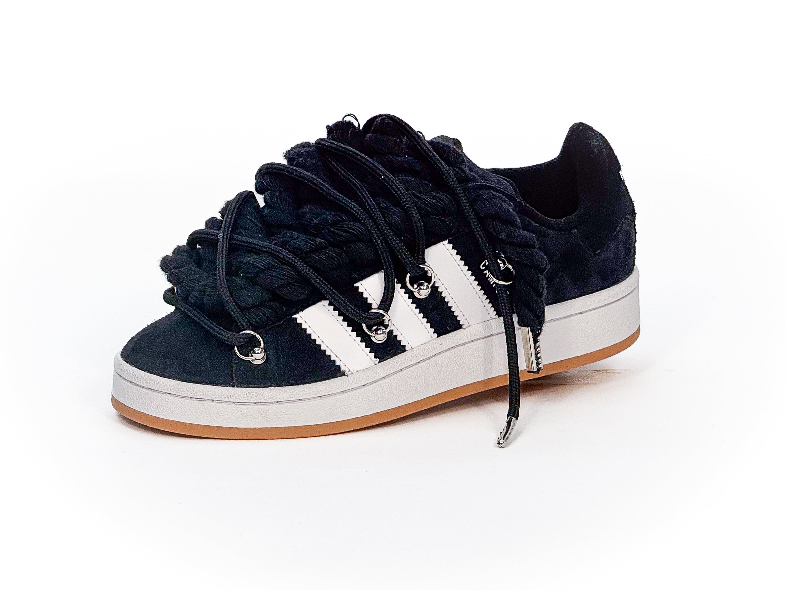 Adidas Campus 00s Black Corda W/Black Overlaces