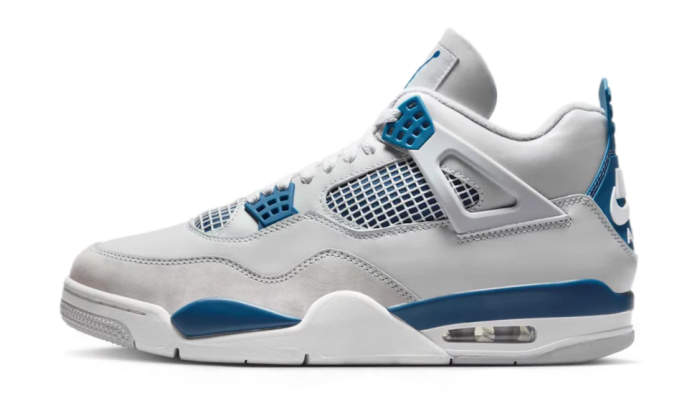 Blue air jordan 4 on sale