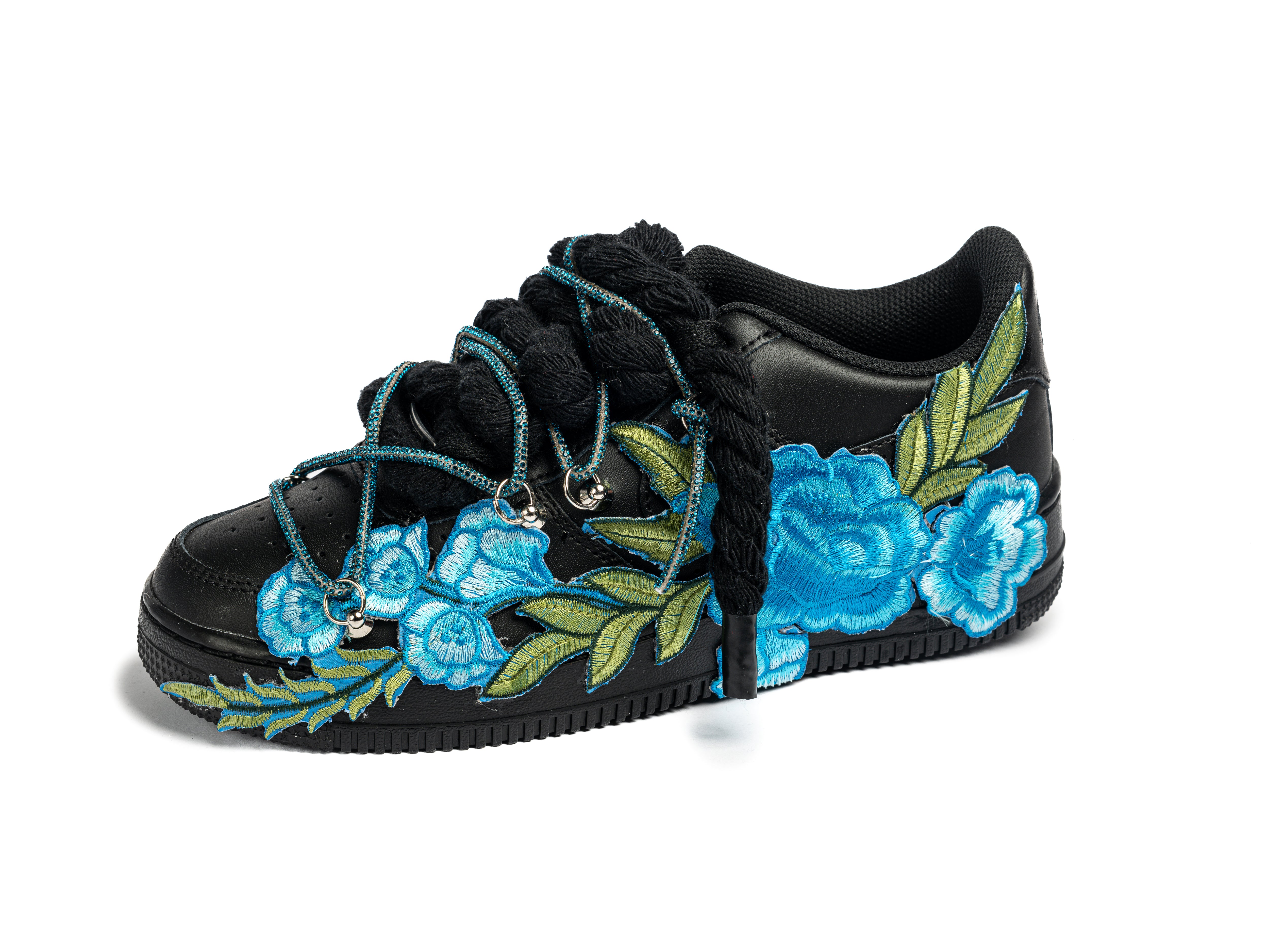 Air Force 1 BLACK BLUE ROSES