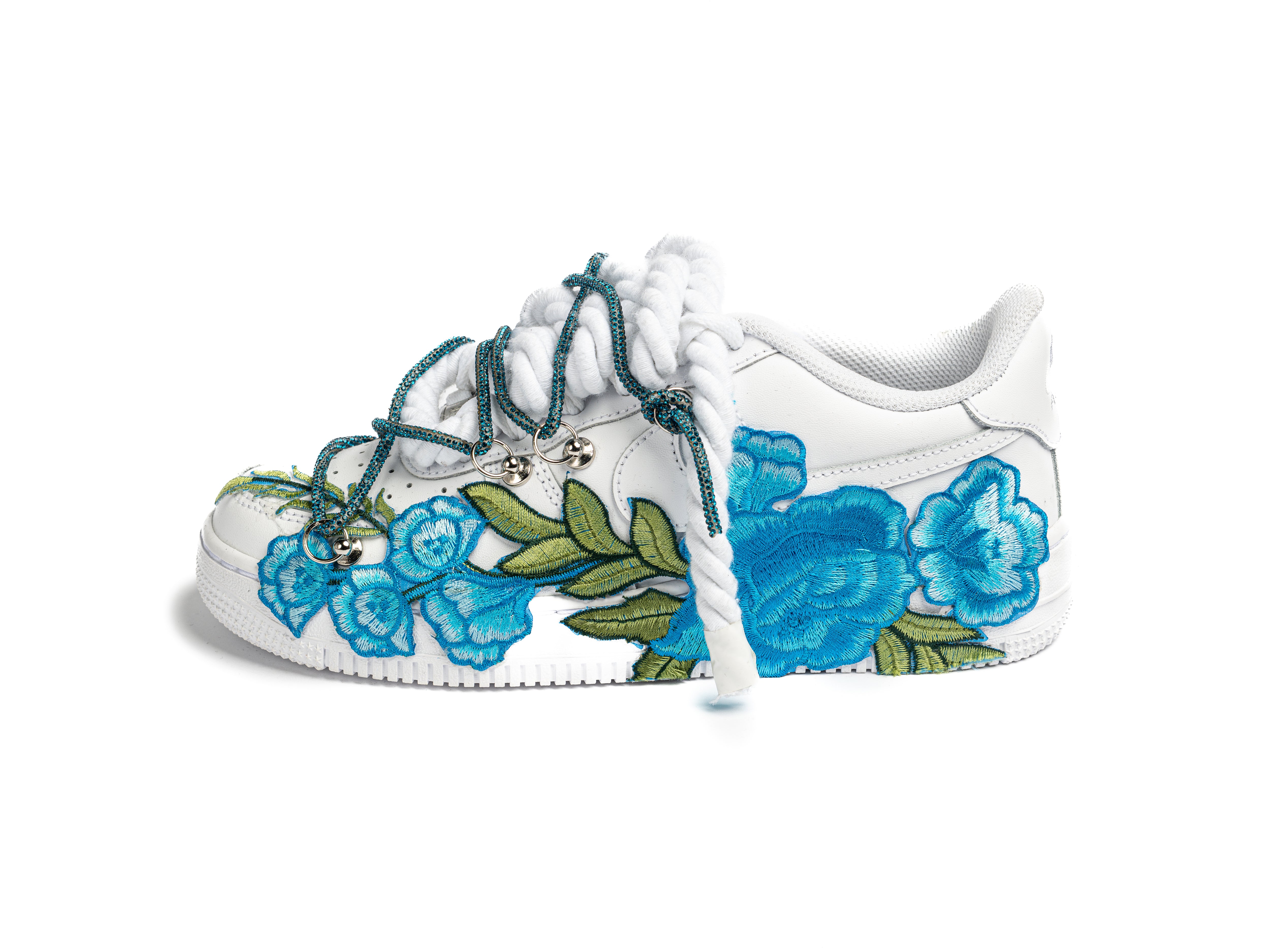 Air Force 1 White BLUE ROSES
