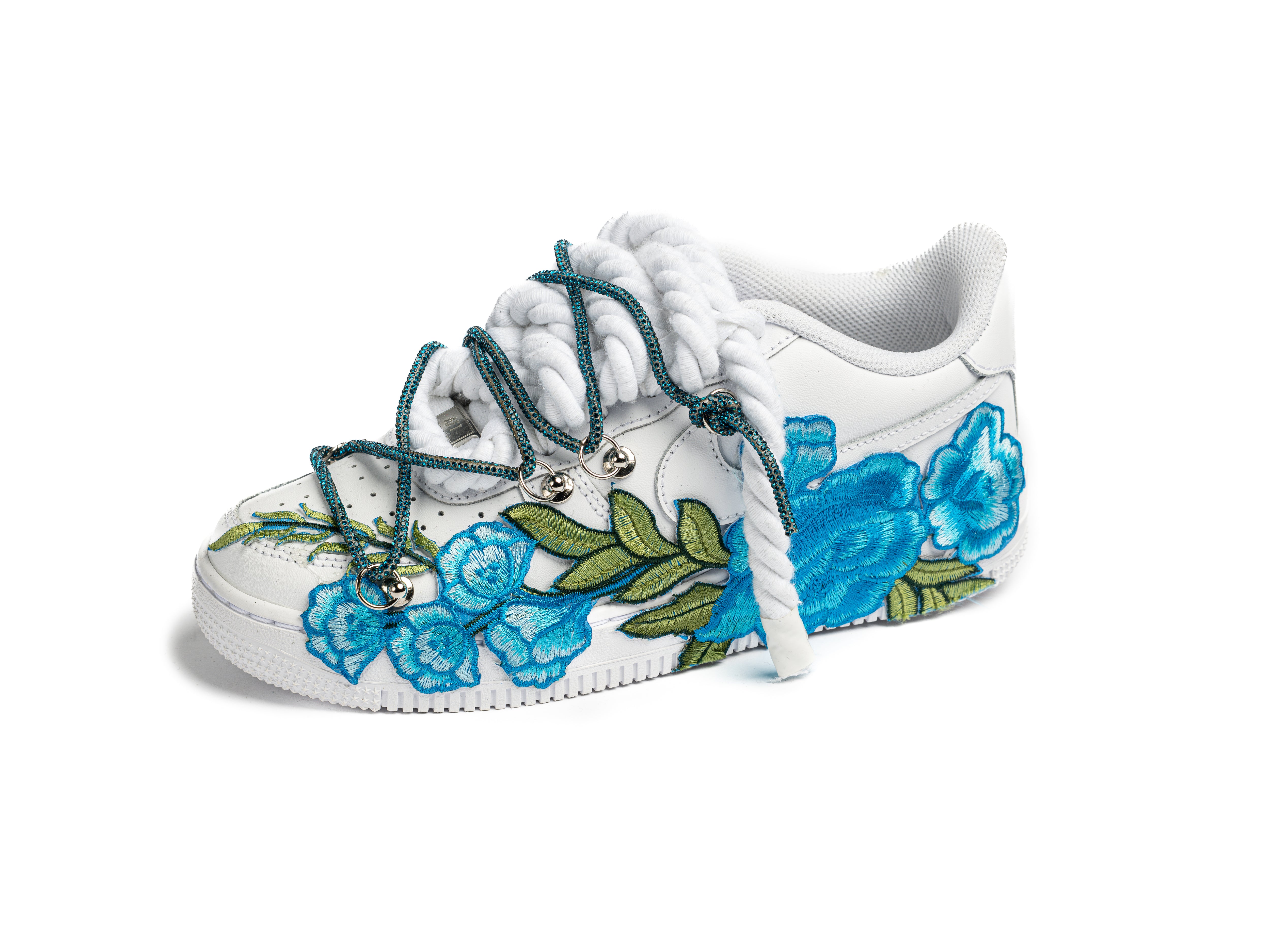 Air Force 1 White BLUE ROSES