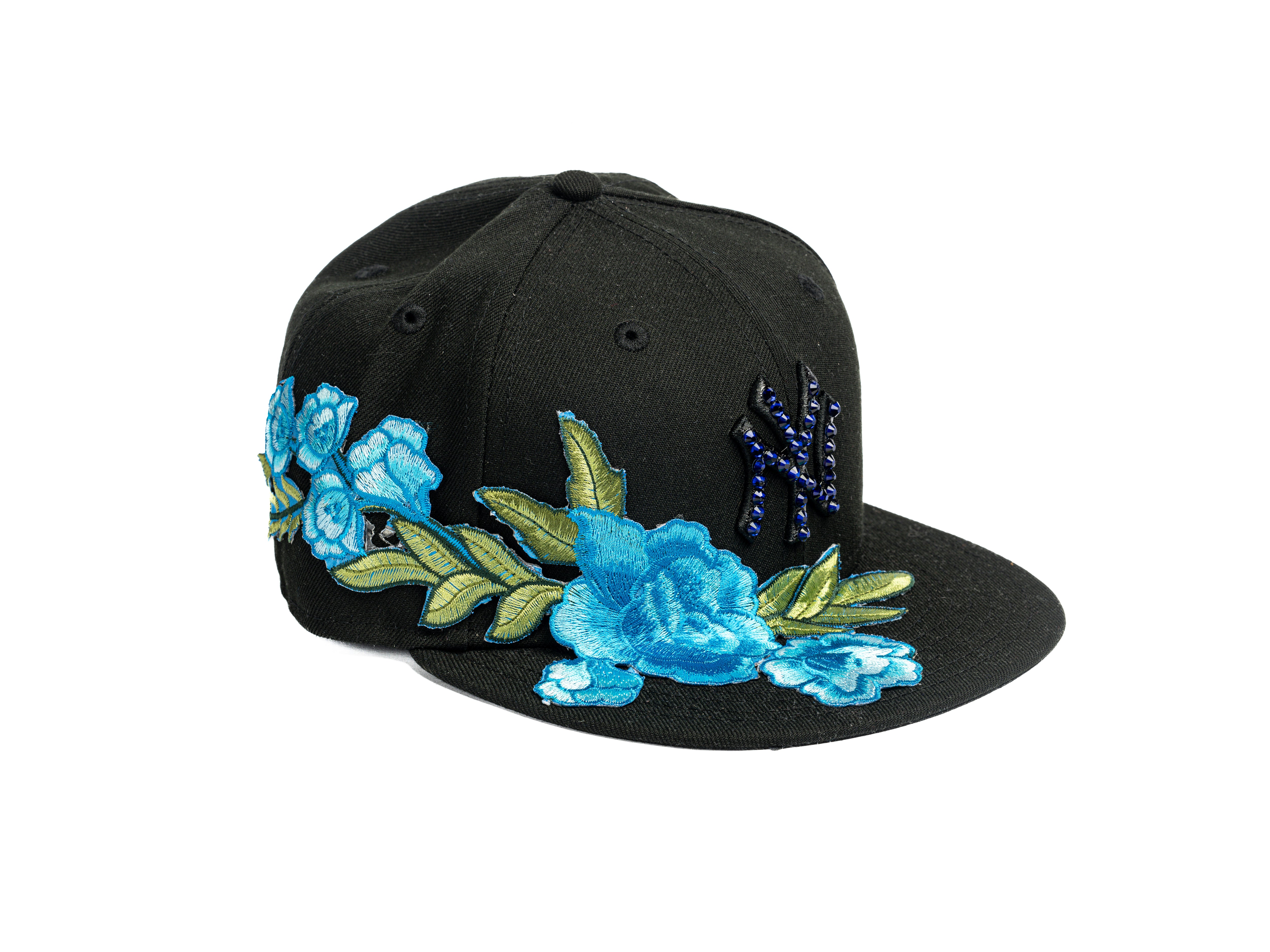 New Era Black - NY BLACK BLUE ROSES