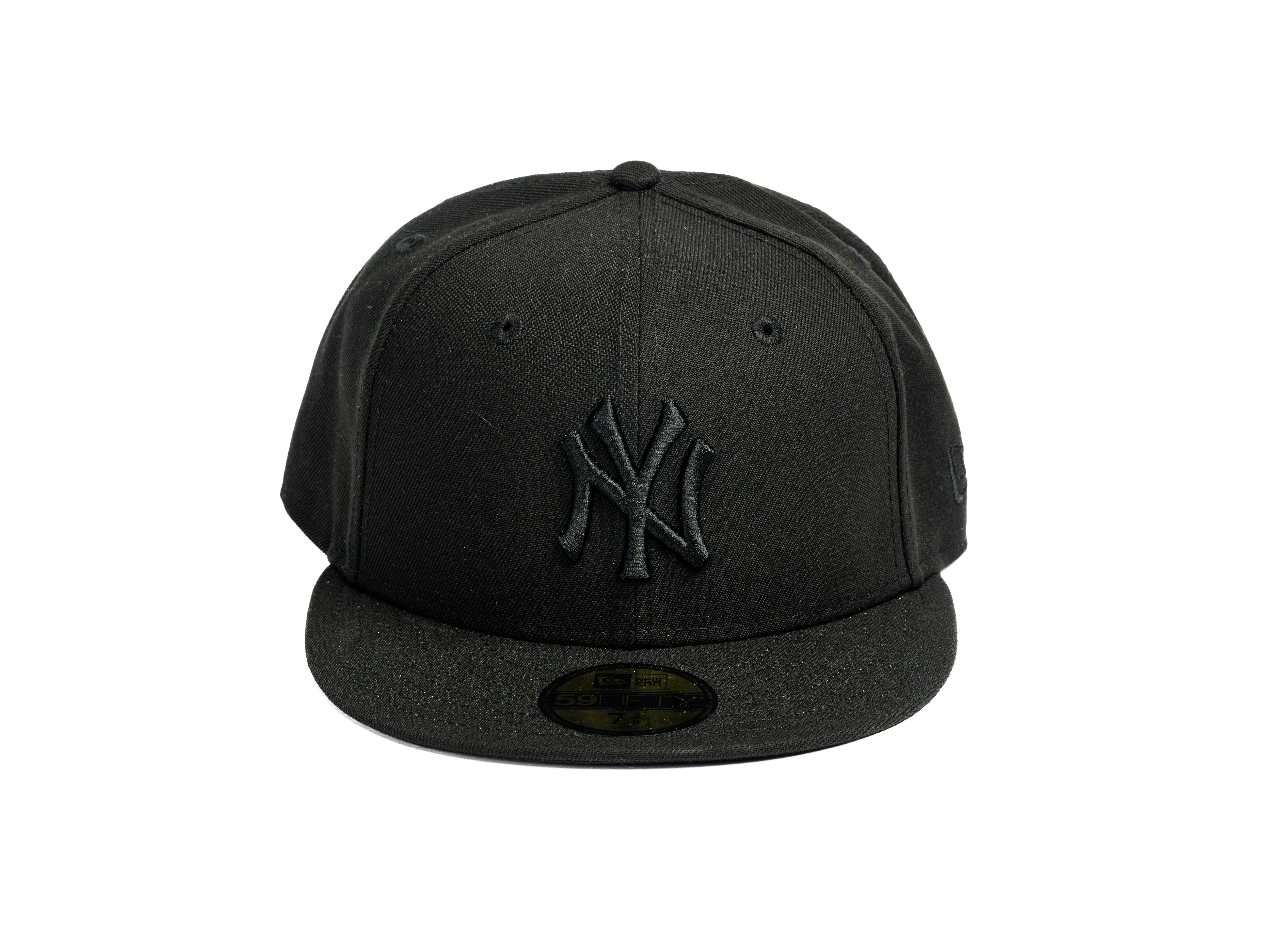 New Era Fitted Black Cap "NY" Black