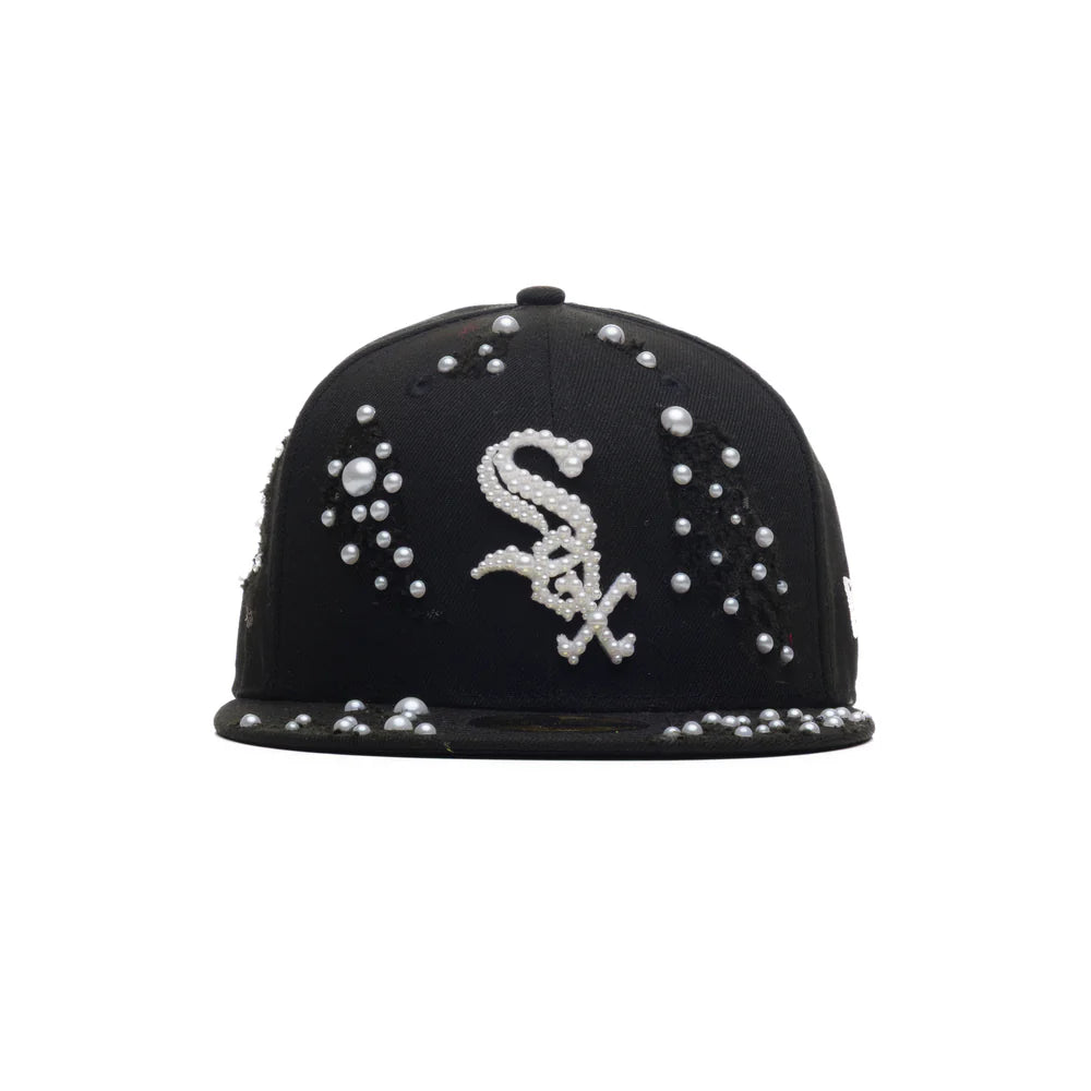 New Era Black - WASHED SOX BLACK CHROME PEARL