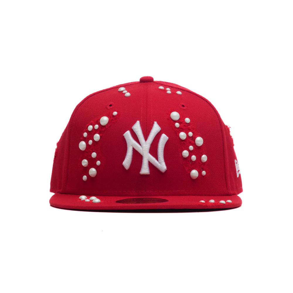 New Era Red - NY CUSTOM WASHED PEARL