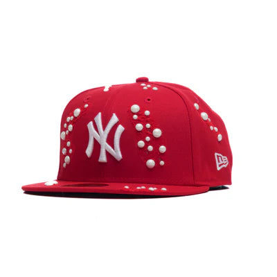 New Era Red - NY CUSTOM WASHED PEARL
