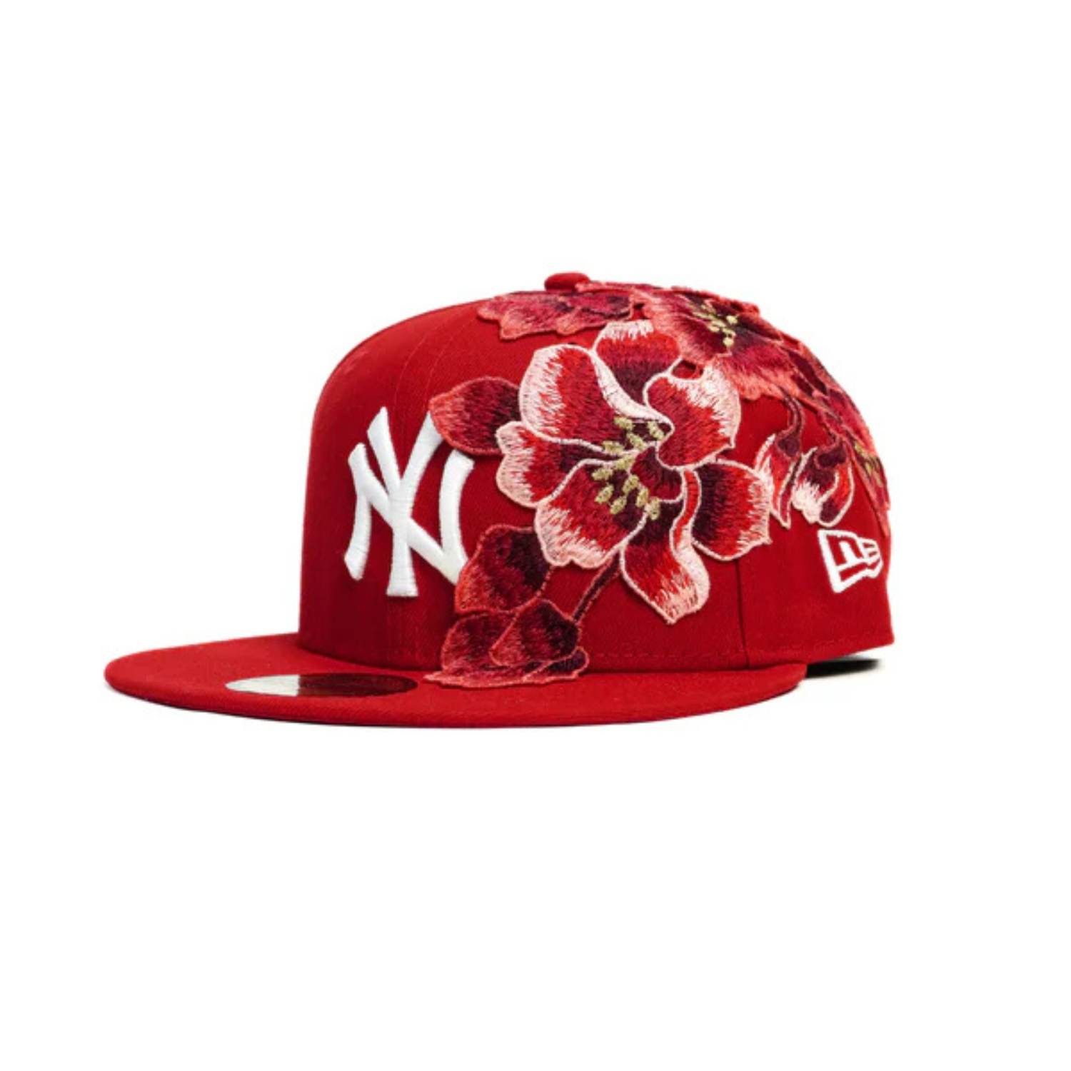Cappellino New Era 59Fifty New York Yankees Red Flower Custom