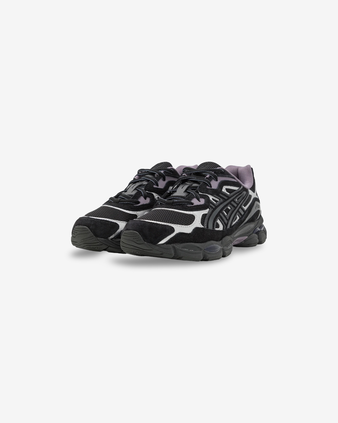 ASICS GEL-NYC BLACK PURPLE DOUBLE LACES