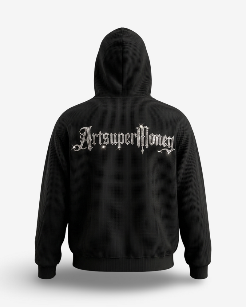 ART SUPERMONEY HOODIE CHROMEBIRD BLACK