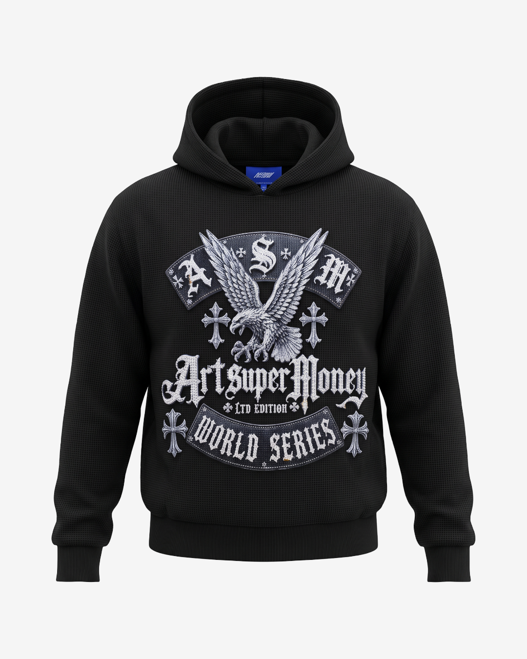 ART SUPERMONEY HOODIE CHROMEBIRD BLACK