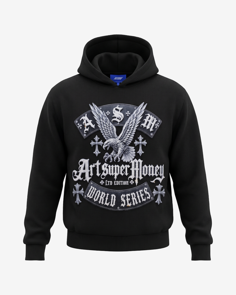 ART SUPERMONEY HOODIE CHROMEBIRD BLACK