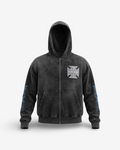 BLACK ISLAND - ZIP HOODIE BLACK CHOPPER 2091