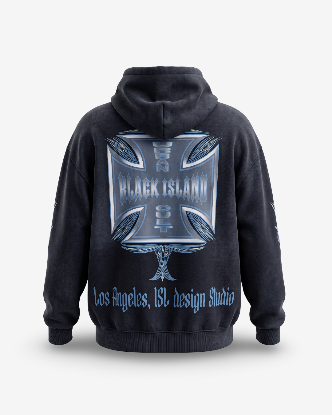 BLACK ISLAND - ZIP HOODIE BLACK CHOPPER 2091