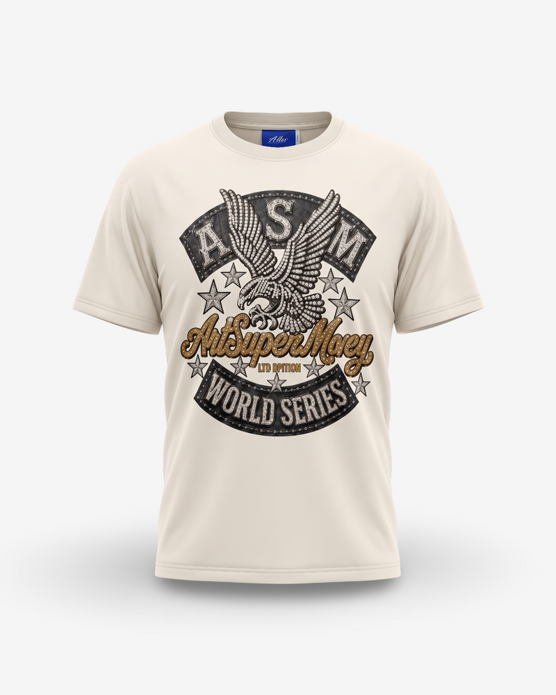 Artsupermoney Tee SuperEagle - Off White