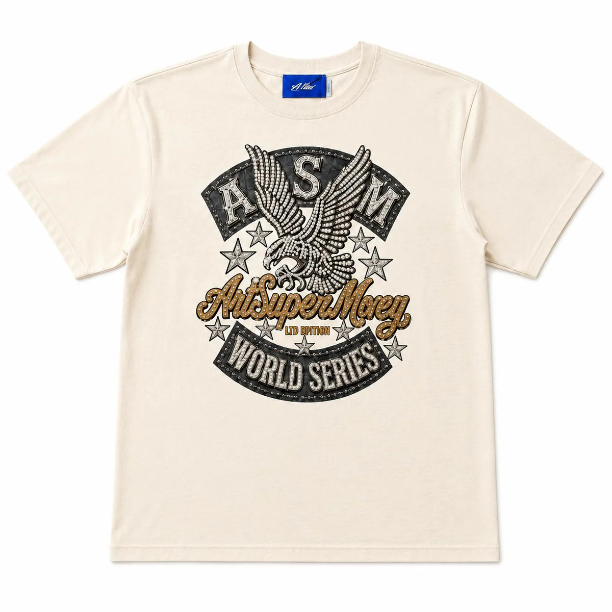 Artsupermoney Tee SuperEagle - Off White