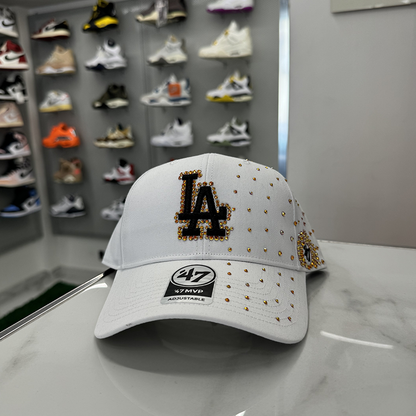 New Era LA Gold White