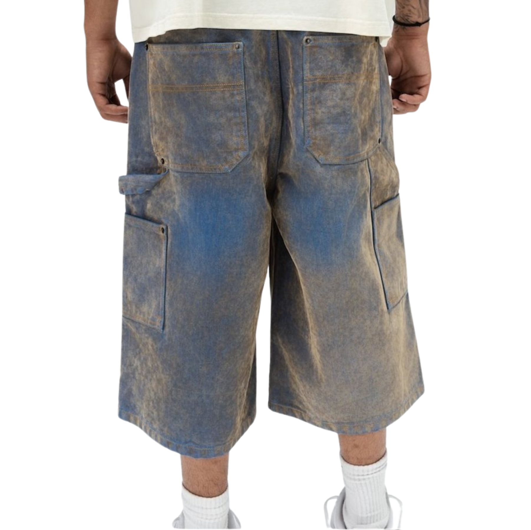 PAPER MONEY - FLOCK JORTS BLUE