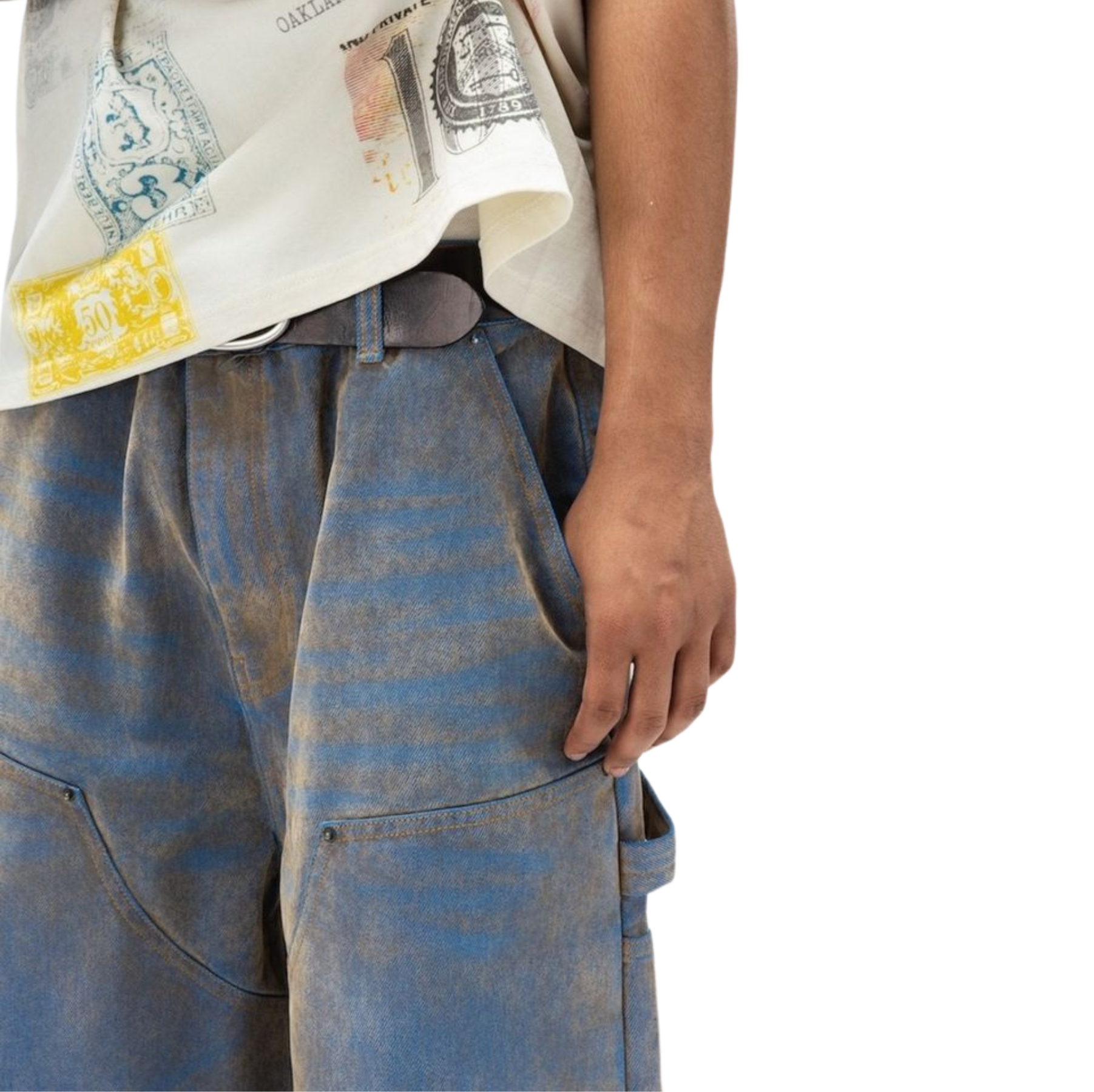 PAPER MONEY - FLOCK JORTS BLUE