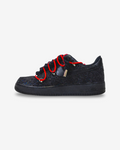 Air Force 1 Corda Laces Black Glitter w/ Overlaces