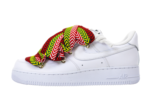 Air Force 1 White Lanvin Rope Laces Rosso