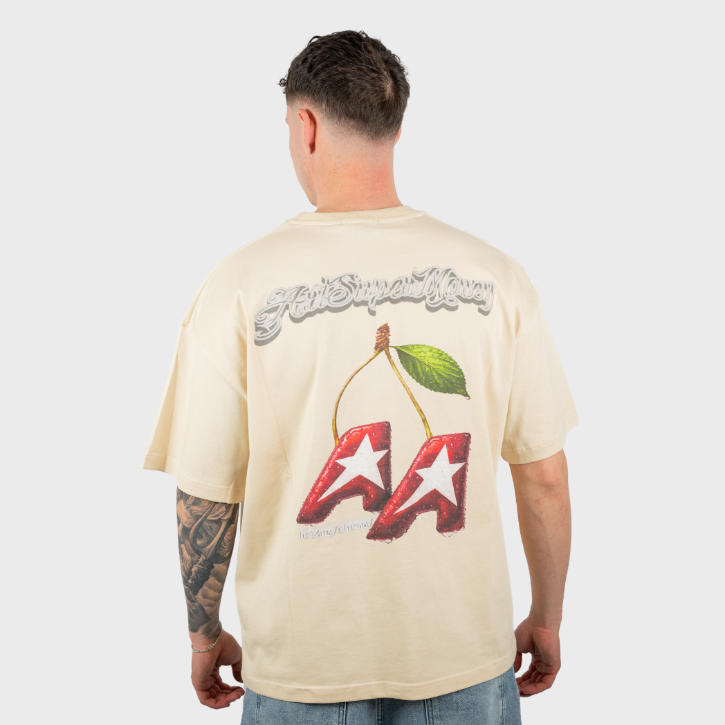 Artsupermoney T Shirt Cherry - Nocciola