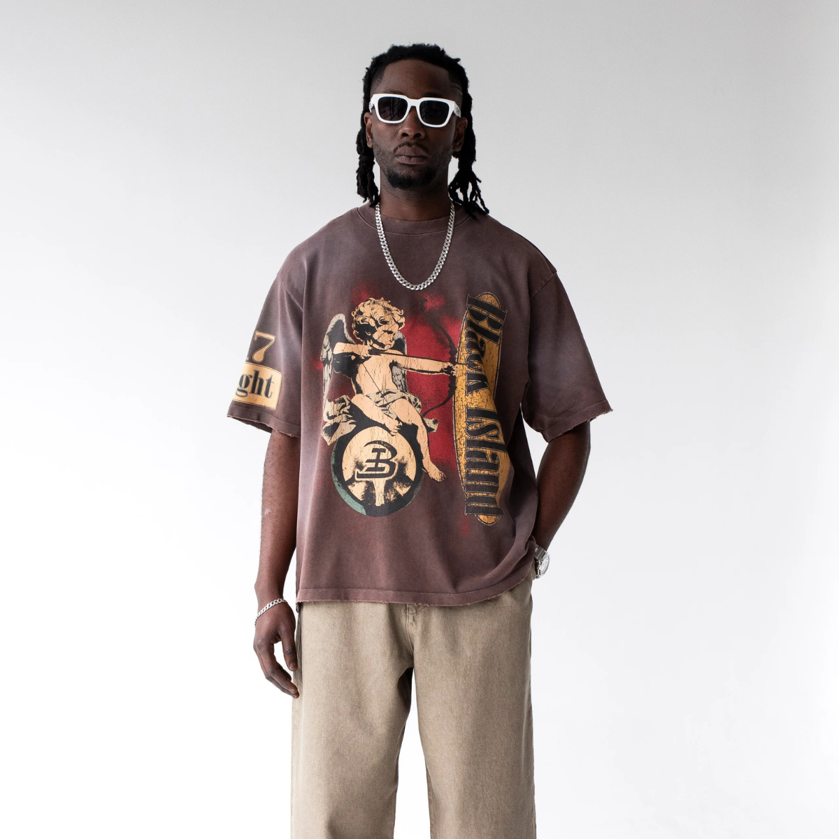 Black Island T Shirt 2002 - Brown