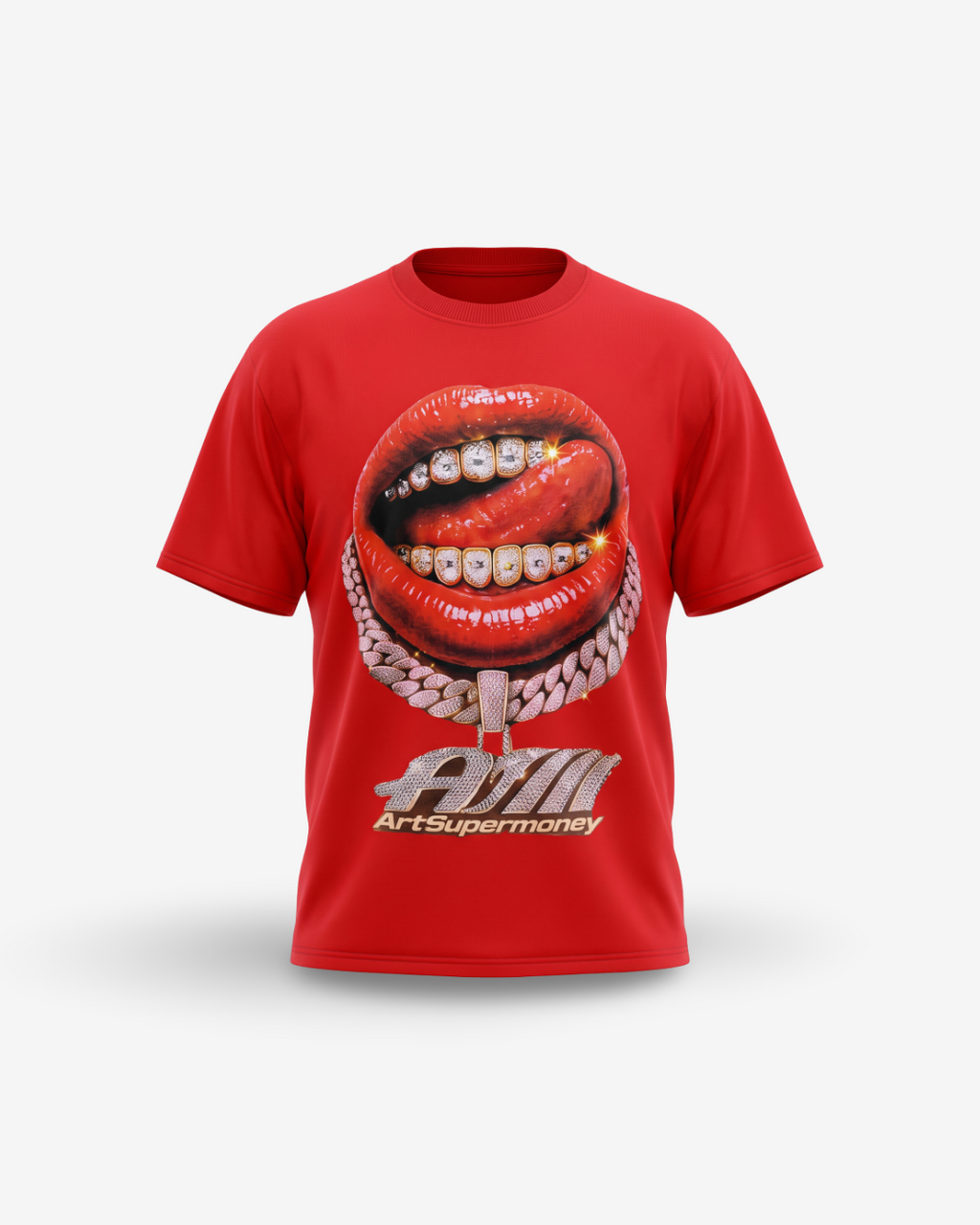 Artsupermoney Tee Grillz - Rosso