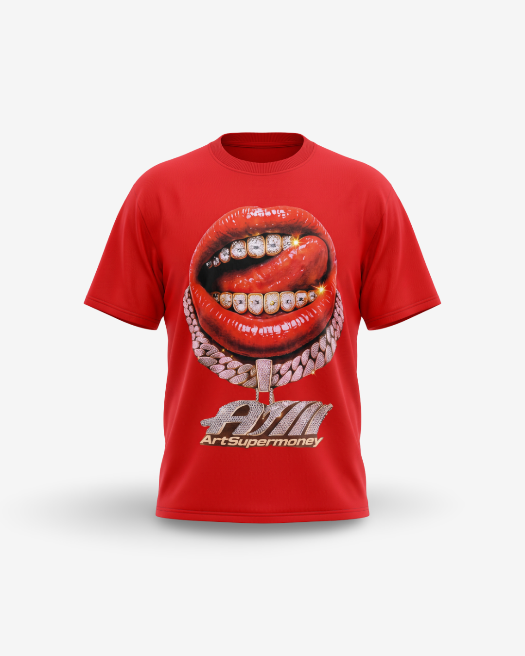 Artsupermoney Tee Grillz - Rosso