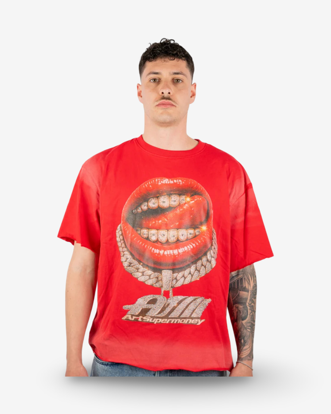Artsupermoney Tee Grillz - Rosso