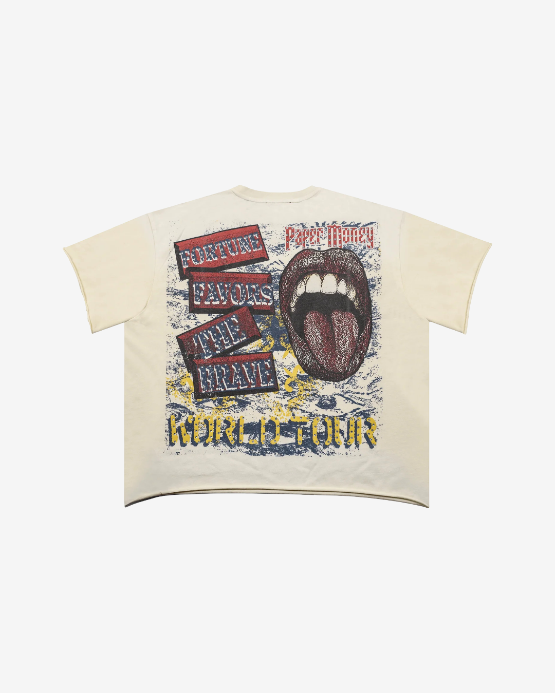 PAPER MONEY - FORTUNE Rhinestone S/S Tee BONE