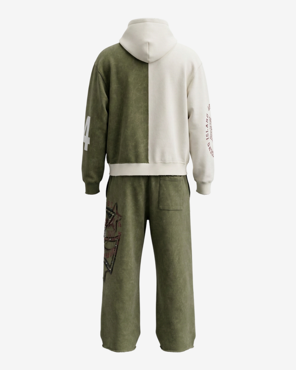 BLACK ISLAND - TRACKSUIT GREEN/BEIGE