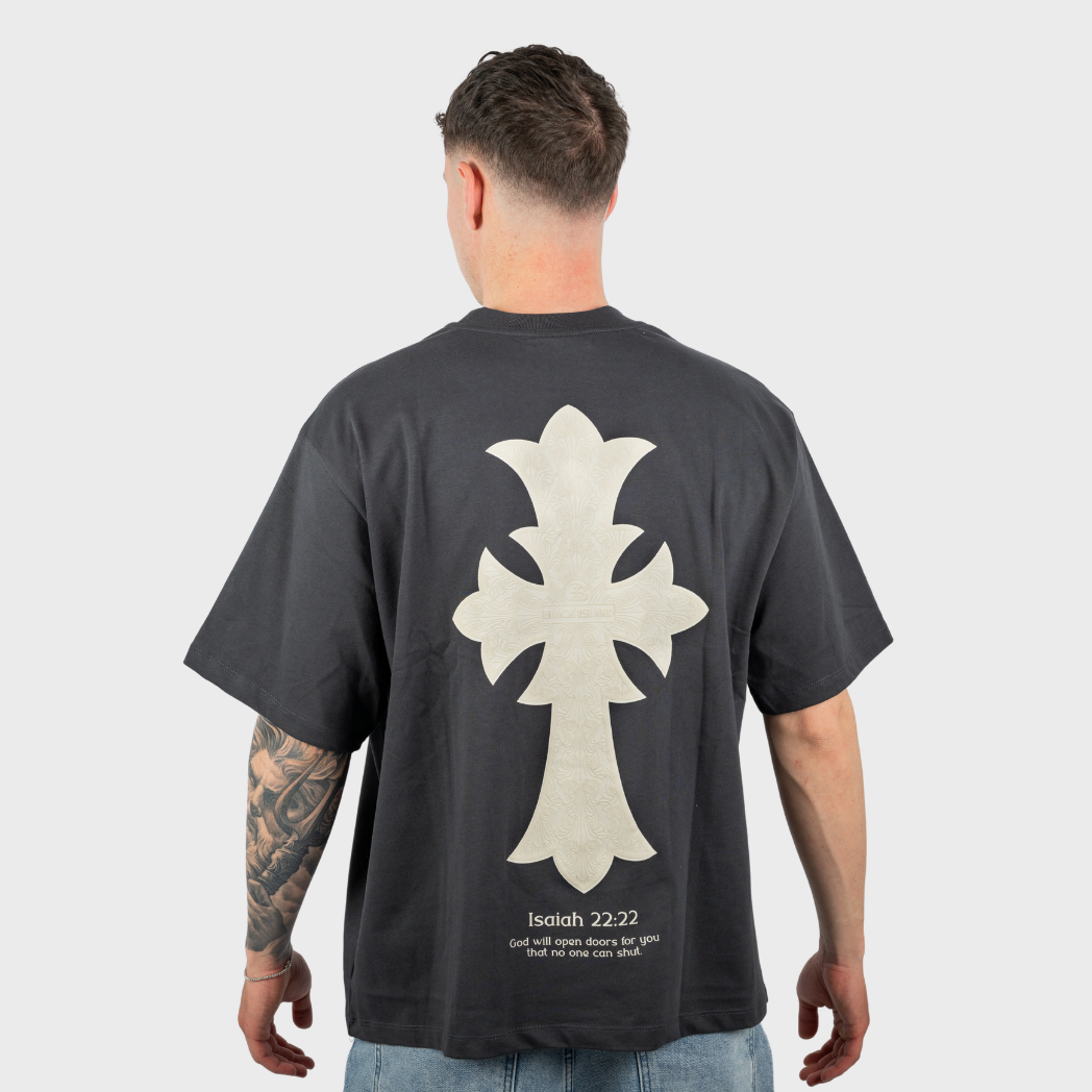 Black Island T Shirt Cross - Antrachite Grey