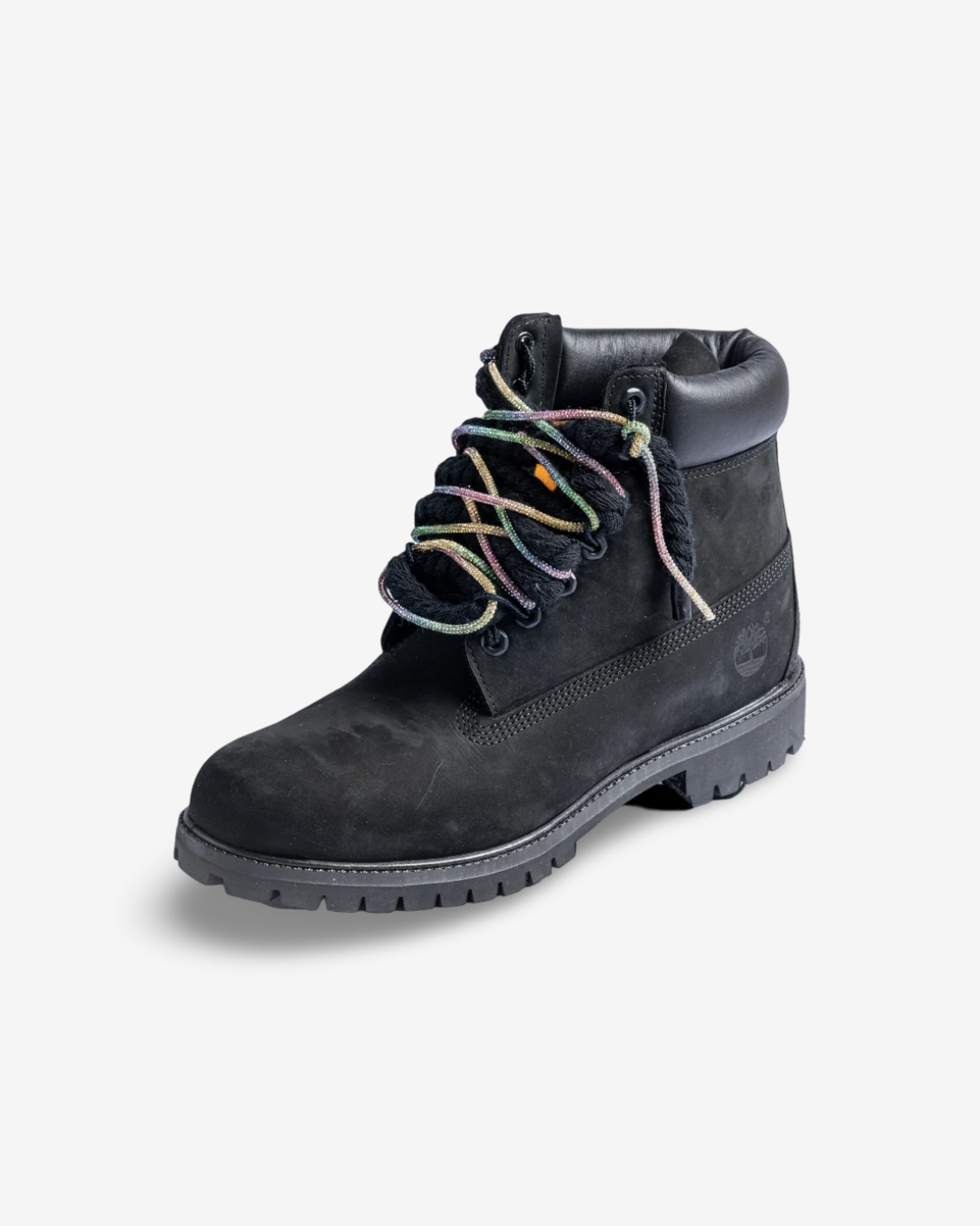 Timberland 6" Premium Black Custom Diamond