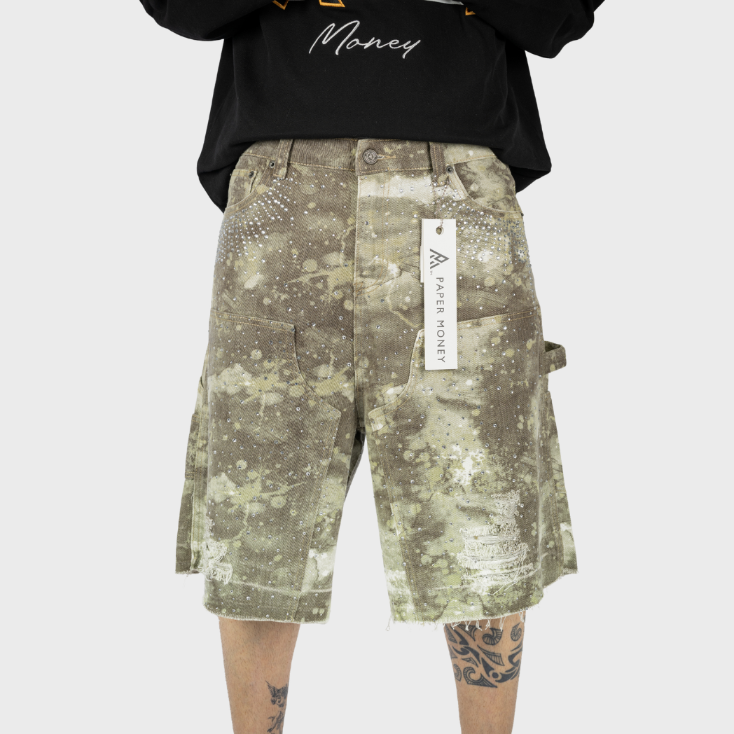 PAPER MONEY - JORTS CRYSTALIZED CAMO