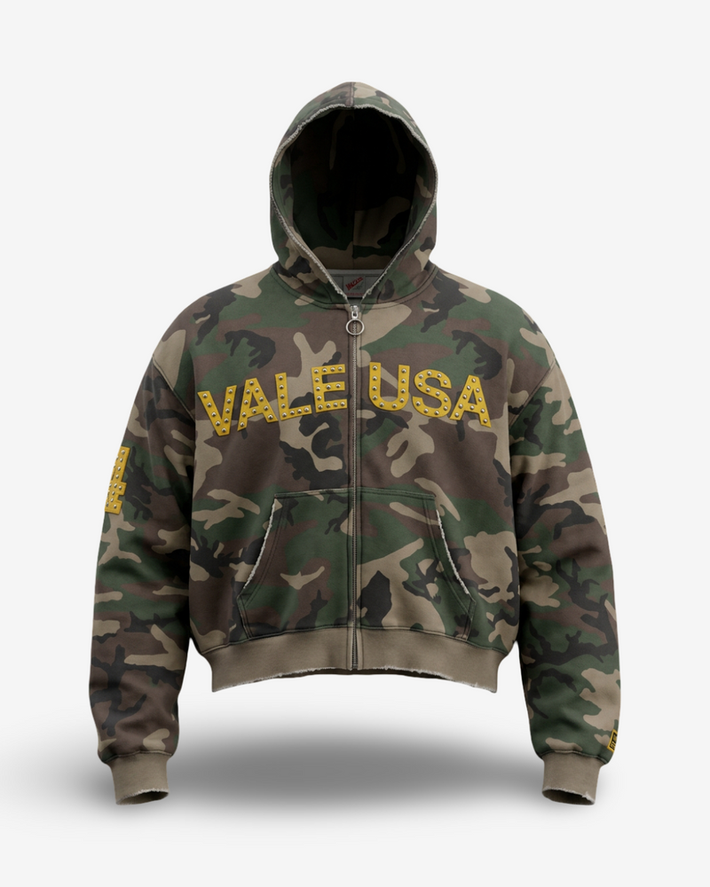 VALLEY - CAMO ZIP UP