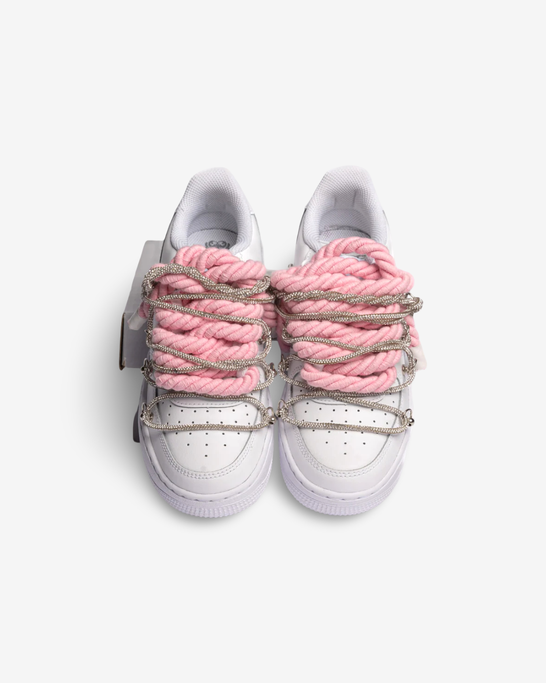 Air Force 1 White Rope Pink W/Overlaces