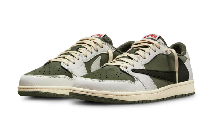 Air Jordan 1 Retro Low OG SP x Travis Scott Reverse Olive