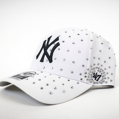 New York Yankees White Rain of Diamonds