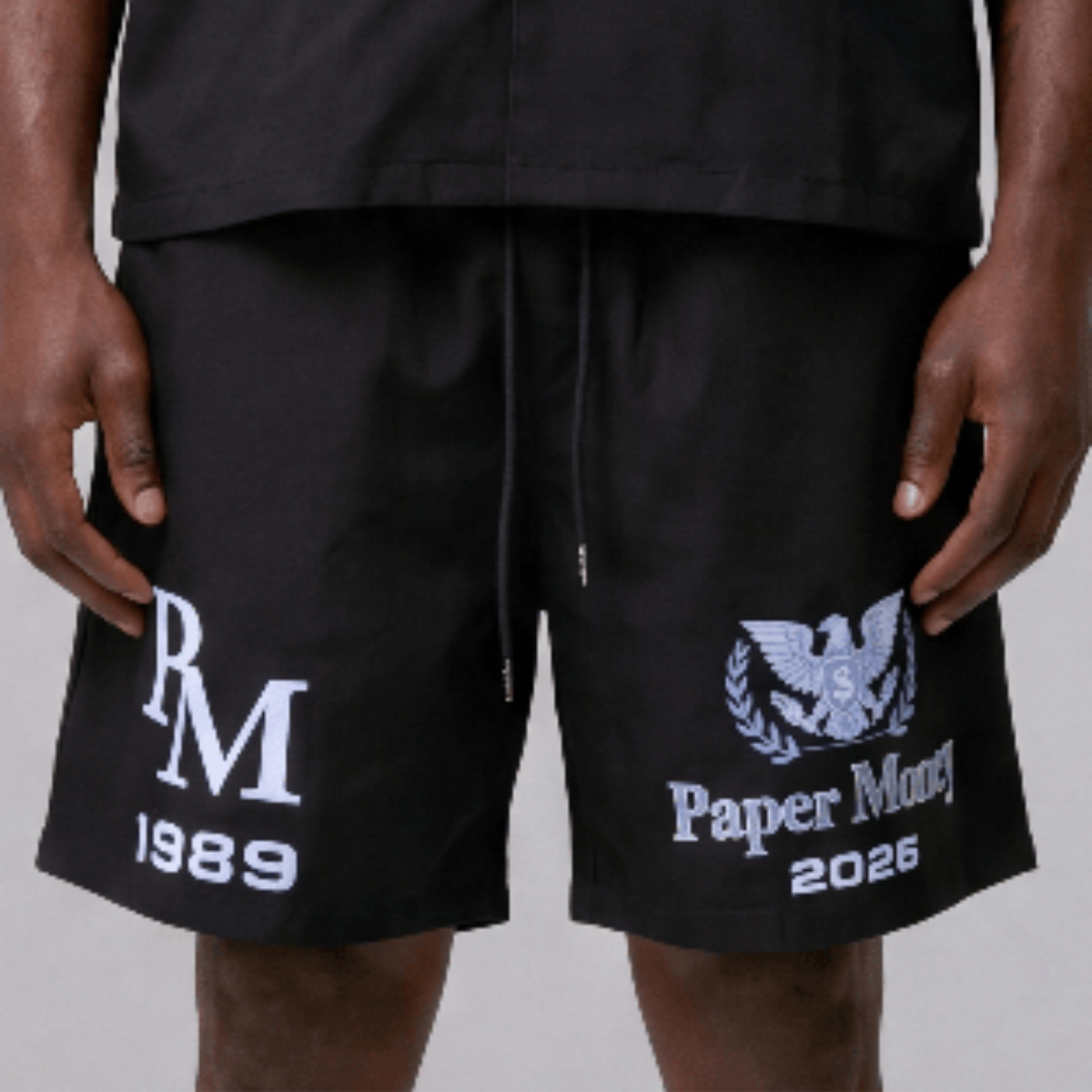 PAPER MONEY - GRAND PRIX SHORTS BLACK