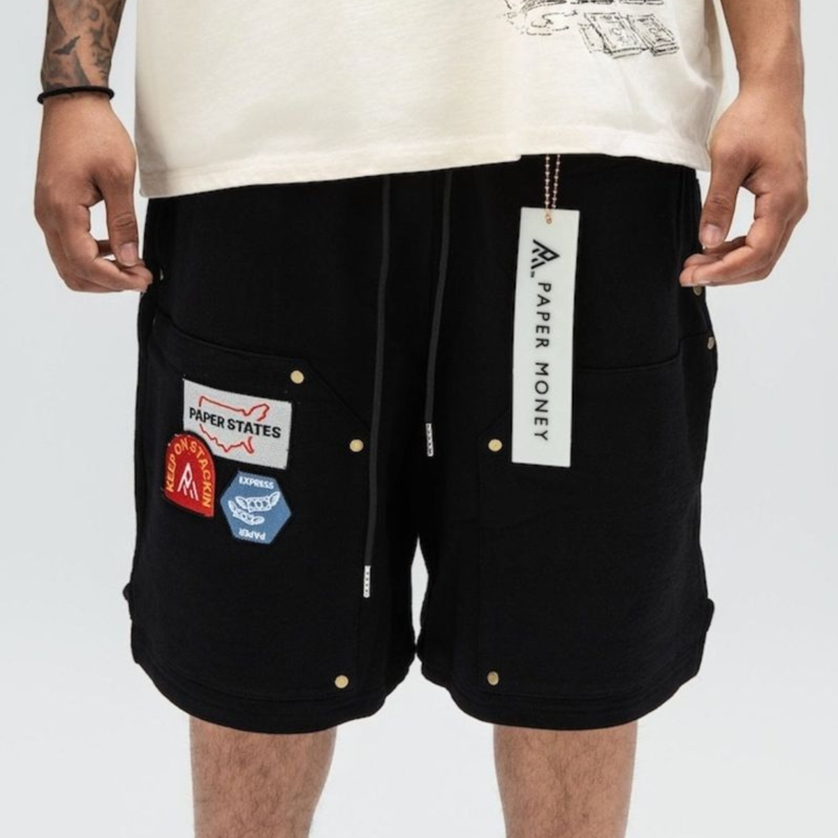 PAPER MONEY - STATES SHORTS BLACK
