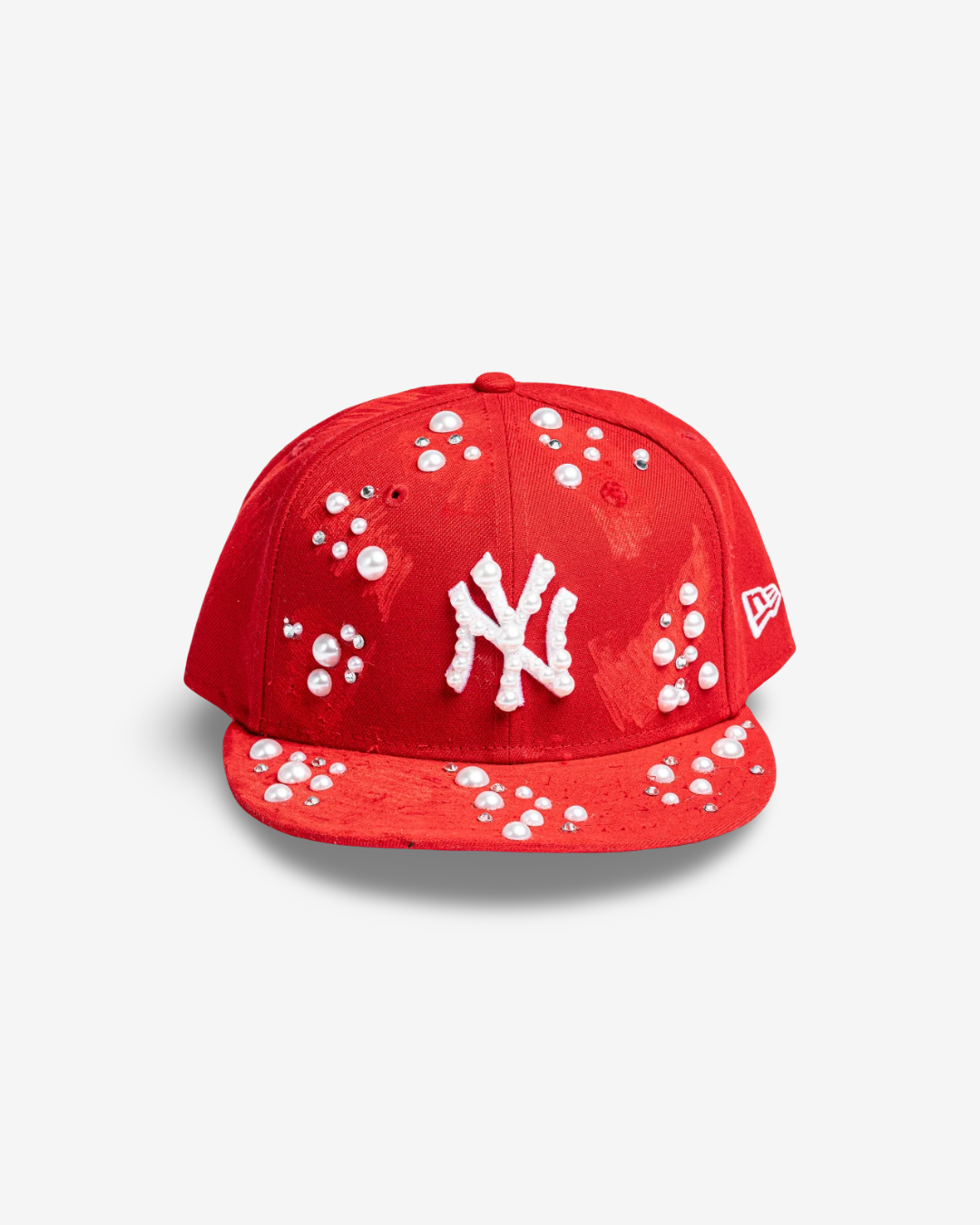 New Era Red - New York STRESSED PEARL