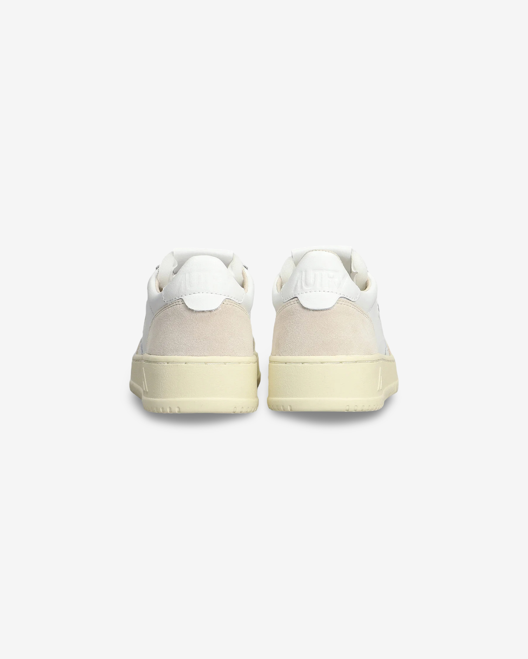 AUTRY - MEDALIST PELLE BIANCA E SUEDE BEIGE