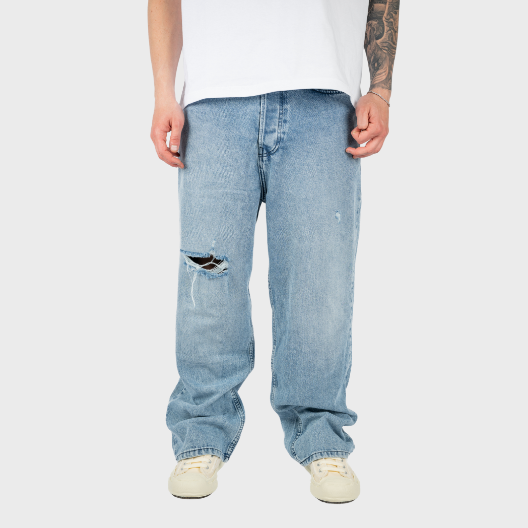 Black Island Baggy Jeans Blu