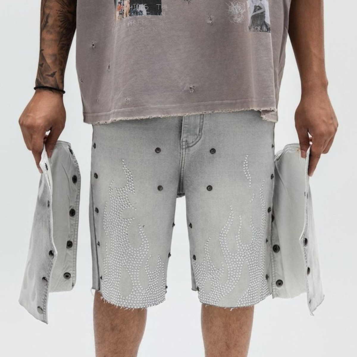 PAPER MONEY - DUALFLAME SHORTS GREY