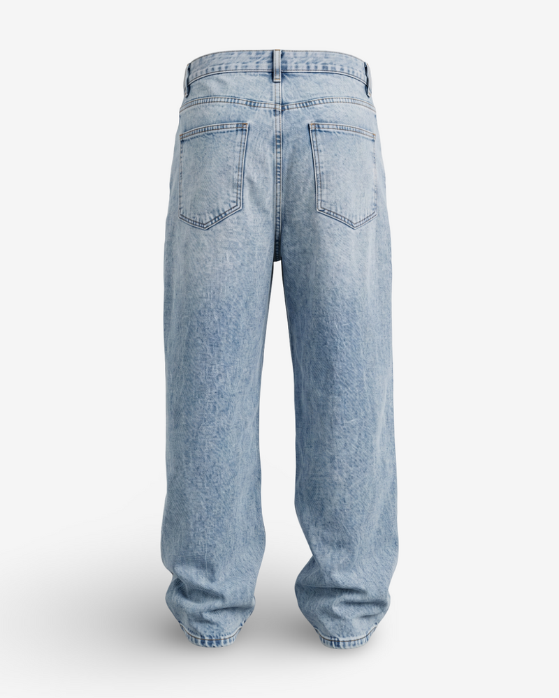Black Island Baggy Jeans Blu