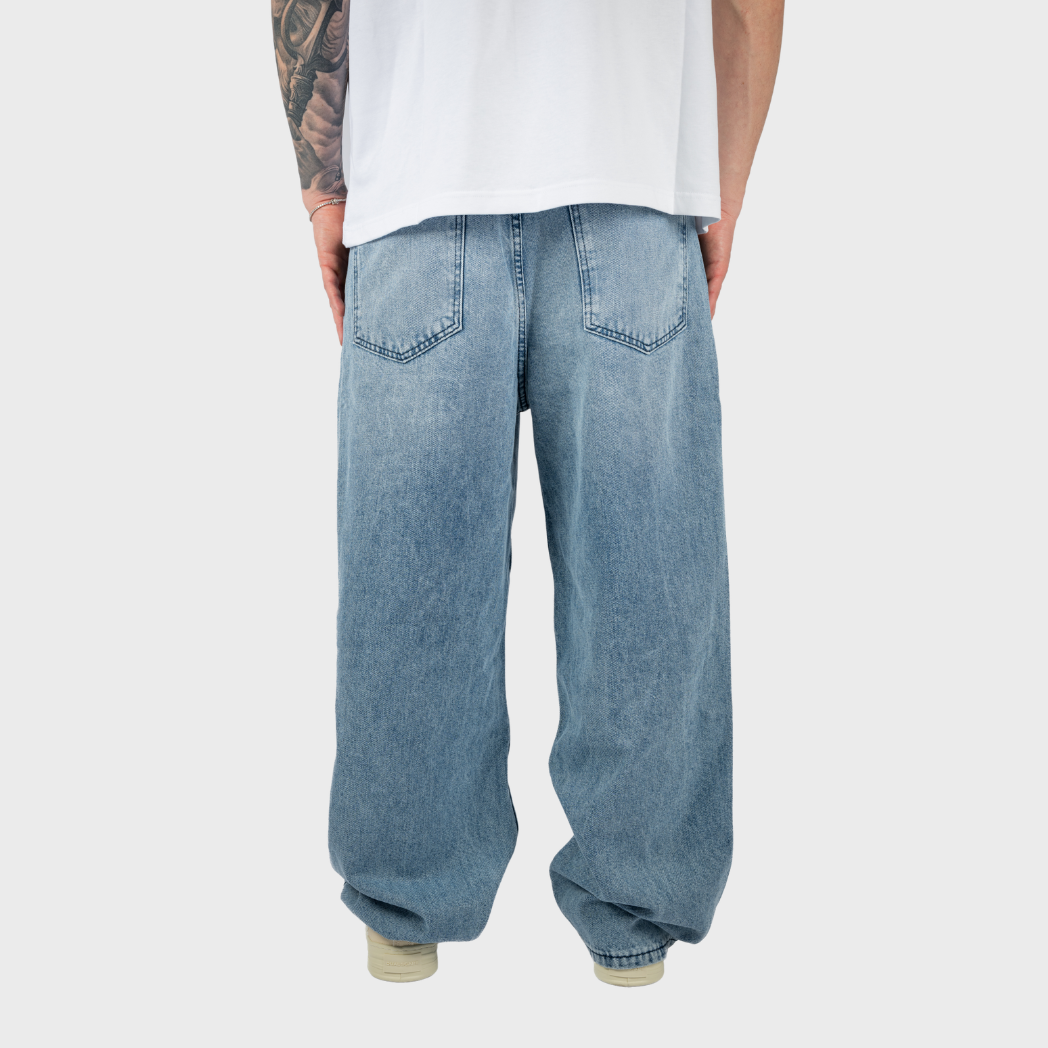 Black Island Baggy Jeans Blu