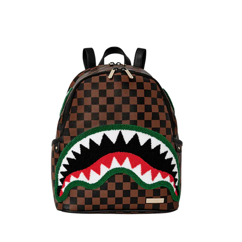 ZAINO SPRAYGROUND CHENILLE SIP SAVAGE MARRONE