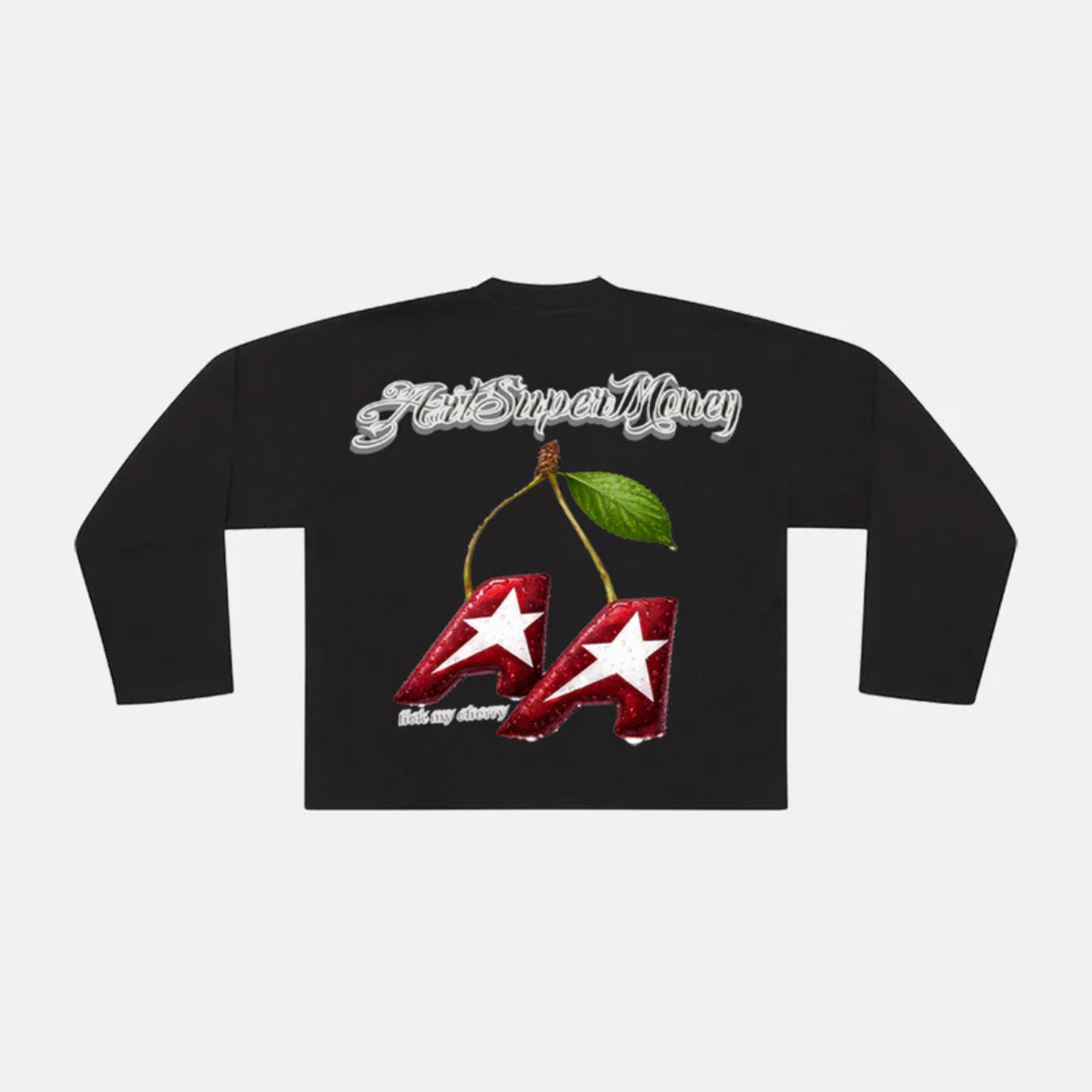 Artsupermoney Long Sleeve Cherry - Nero