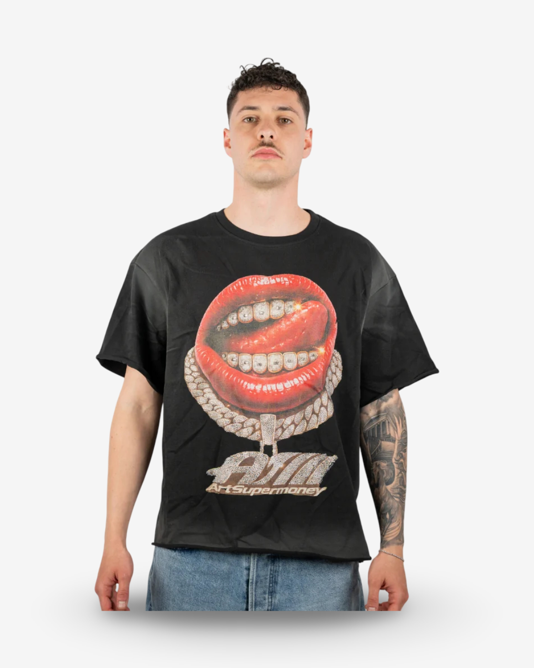 Artsupermoney Tee Grillz - Nero